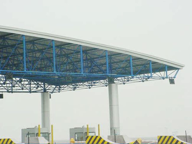 调兵山收费站网架工程